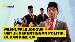 Peneliti Reshuffle Jokowi untuk Kepentingan Politik Bukan Kinerja  Narasi Daily [upl. by Zulaledairam]