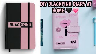 How to make Journal Diary at Home 🌟 DIY BLACKPINK Diary craftersworld journal diycraft blackpink [upl. by Yevoc]