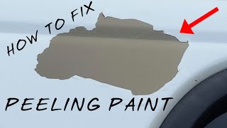 How To Fix Peeling Paint On Your CarTruckSuv [upl. by Euqinomad771]