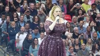 ADELE with HELLO  here last live performance in 2017  WEMBLEY LONDON  HD VIDEO [upl. by Lassiter]