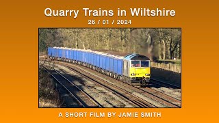 Quarry Trains in Wiltshire 260124 [upl. by Yecart995]