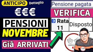 ANTICIPO⚡️ PENSIONI NOVEMBRE 2023 ➡ CEDOLINI IMPORTI ARRIVATI❗️❓ VERIFICA RIMBORSI AUMENTI CONGUAGLI [upl. by Manny]