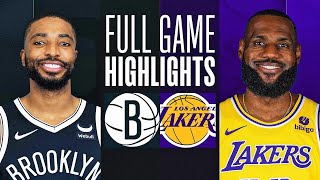 NETS vs LAKERS FULL GAME HIGHLIGHTS JANUARY 19 2024 NBA FULL GAME HIGHLIGHTS TODAY 2K24 [upl. by Anama665]