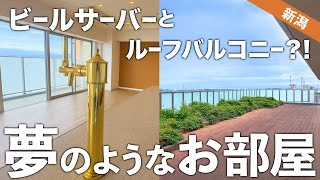 驚愕のルーフバルコニーにビールサーバーまで？！🍺憧れが詰まった3LDKのお部屋｜ロイヤルパークスER万代｜賃貸住宅｜DROOM [upl. by Osbert]