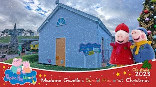 Step inside Madame Gazelles School House at Christmas at Peppa Pig World Dec 2023 4K [upl. by Oralie]