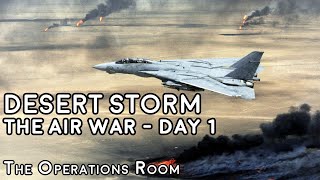 Desert Storm  The Air War Day 1  Animated [upl. by Nevet515]