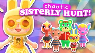 Chaotic 14 Ticket Hunt for a Sisterly Villager  Animal Crossing New Horizons [upl. by Tompkins]