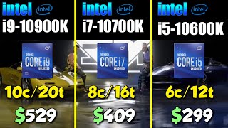 i910900K vs i710700K vs i510600K [upl. by Peregrine]