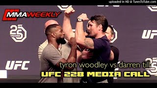 Tyron Woodley vs Darren Till UFC 228 Media Call [upl. by Cirala]