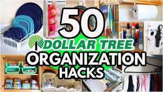 50 Dollar Tree Organization HACKS to get your home Organized FAST ideas from a pro [upl. by Ceevah]