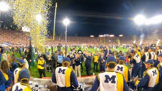 2024 ROSE BOWL VICTORY 🌹〽️  Michigan Drumline Reaction to CFP Semifinal Win [upl. by Benedicto]