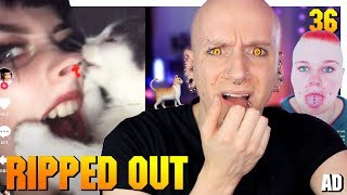 Worst TikTok Piercing Fails  Piercings Gone Wrong 36  Roly Reacts [upl. by Yelsew]