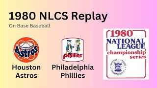 1980 NLCS Game 5 Phillies  Astros On Base Baseball [upl. by Thain]