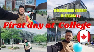 My First Day at College in Canada 🇨🇦 College Tour  Centennial College Torronto [upl. by Yema]