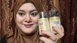 Olay 7 effects day and night cream review [upl. by Rodd]