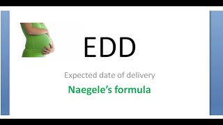 Obstetrics 105 EDD Expected Date Delivery Due birth child Naegele rule Fundal height uterus [upl. by Einnad602]