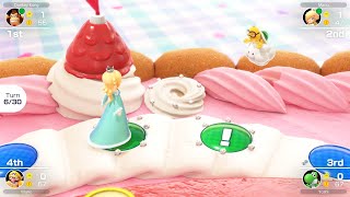 Mario Party Superstars 66 Peachs Birthday Cake Rosalina vs Donkey Kong vs Yoshi vs Wario [upl. by Ellehctim772]