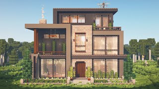 How to Build the Ultimate Modern House  Interior in Minecraft • Tutorial [upl. by Asilem]