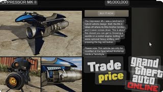 How to get oppressor mk2 trade price in GTA 5 online [upl. by Willetta]