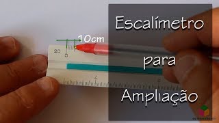 Curso de Desenho Técnico  Como usar o escalímetro para ampliação [upl. by Aicila]