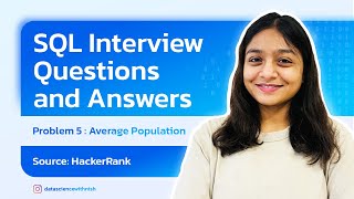 SQL Interview Questions and Answers Series  HackerRank  AVERAGE POPULATION  Advanced Select [upl. by Angelica]