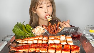 장어구이 장어뼈 튀김 몸보신 먹방 Grilled eel eating showmukbang korean food [upl. by Mitzie]