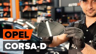 How to change glass for wing mirror OPEL CORSA D TUTORIAL AUTODOC [upl. by Shel676]