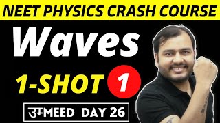 WAVES IN ONE SHOT  PART 1  All Concepts  Shortcuts and PYQs  NEET Physics Crash Course [upl. by Martica]