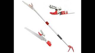 DCM Telescoping Cut and Hold Long Reach Bypass Garden Pruner Pole Saw Extendable saw Fruit Picker [upl. by Cash]