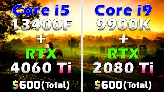 Core i5 13400F  RTX 4060 Ti vs Core i9 9900K  RTX 2080 Ti  PC Gameplay Tested [upl. by Ignatius]