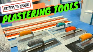 PLASTERING TOOLS What To Use And When To Use Them Plastering For Beginners [upl. by Llertnahs]