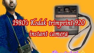 Kodak instant photo camera vintage [upl. by Idorb]